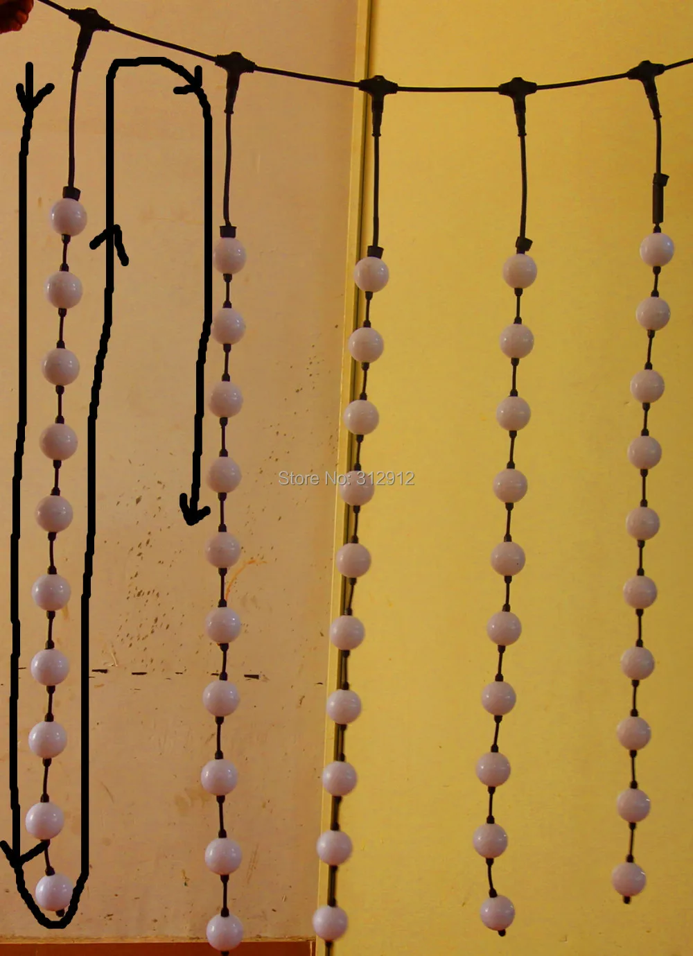 Сигнал сплиттера WS2811 12 в пост. Тока адресуемый пиксельный шар 10 пикселей * 5 линий