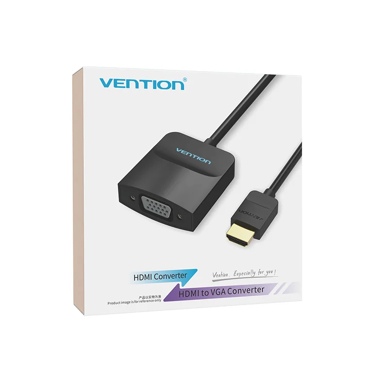 Адаптер Vention HDMI в VGA кабель преобразователь цифрового аналоговый видео аудио 1080p