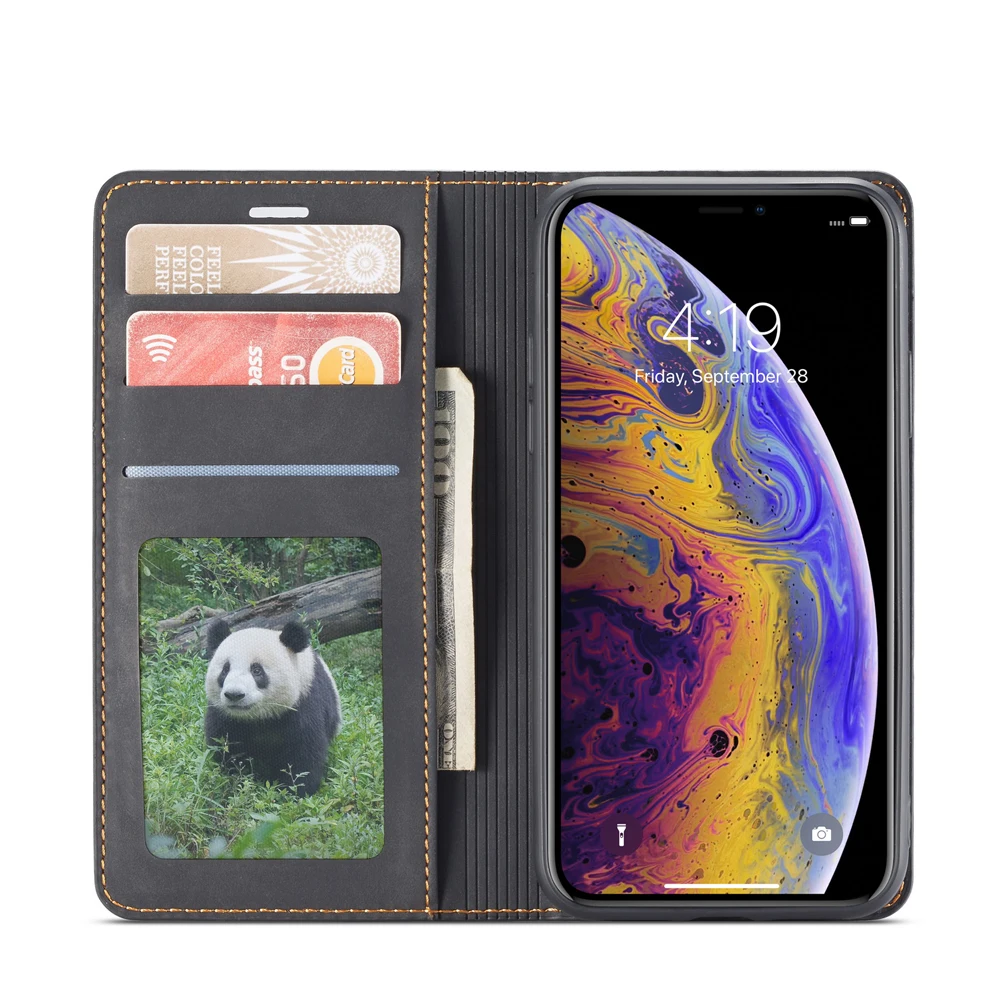 Роскошный кожаный чехол-книжка для Apple iPhone 11 Pro MAX 6 6S 7 8 Plus X XR XS MAX 5 S SE Магнитный чехол для телефона аксессуары задняя Сумка