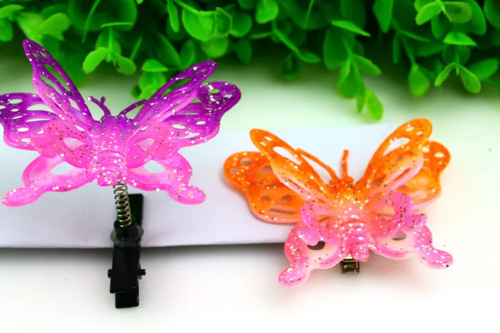 5psc Popular Praying Mantis Butterfly Hair Clips Boutique Girl Accessories Headdress Clip for Girls Children | Детская одежда и