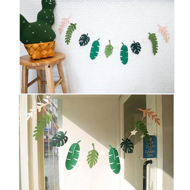 Свадебное украшение только что заженный баннер зеленые листья свадебный фон