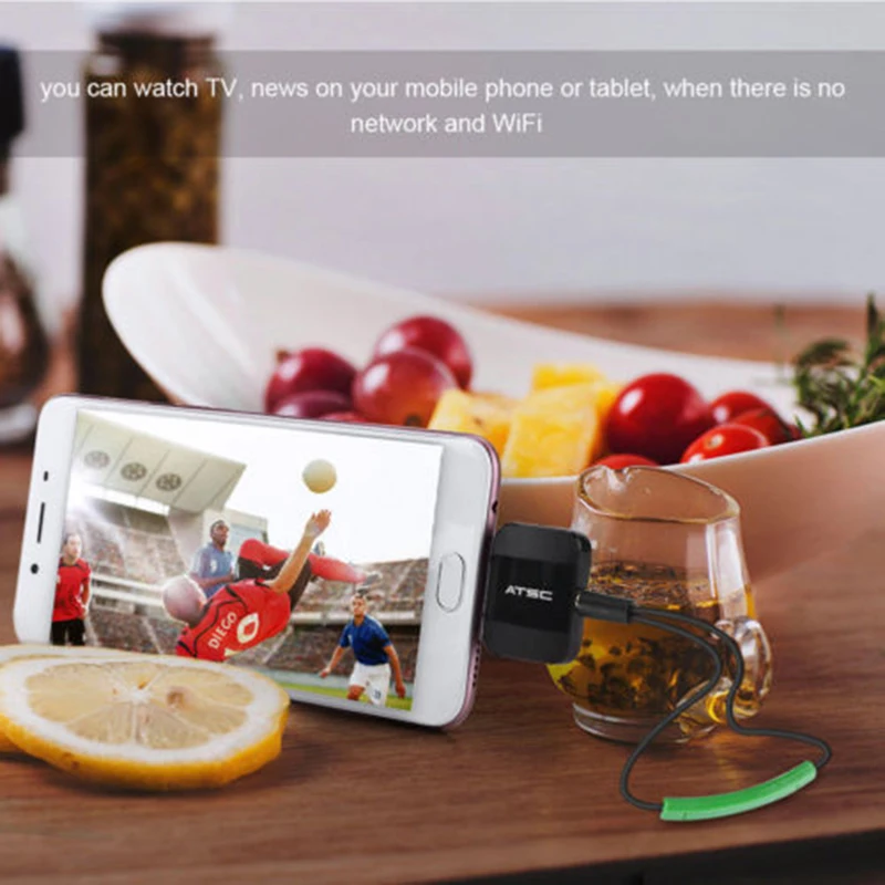 Larryjoe цифровой ATSC ТВ приемник часы прямой на Android телефон/Pad USB тюнер для