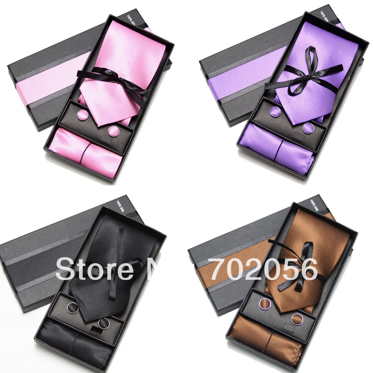 3 шт набор сплошной цвет тонкий мужской коммерческий галстук деловой формальный