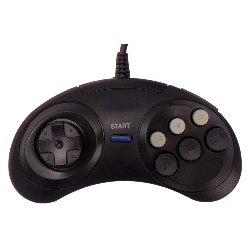 1 шт. шесть кнопок геймпад для Sega Megadrive аксессуары Mega drive Wonder mega Deluxe Drive|joypad for pc|pc