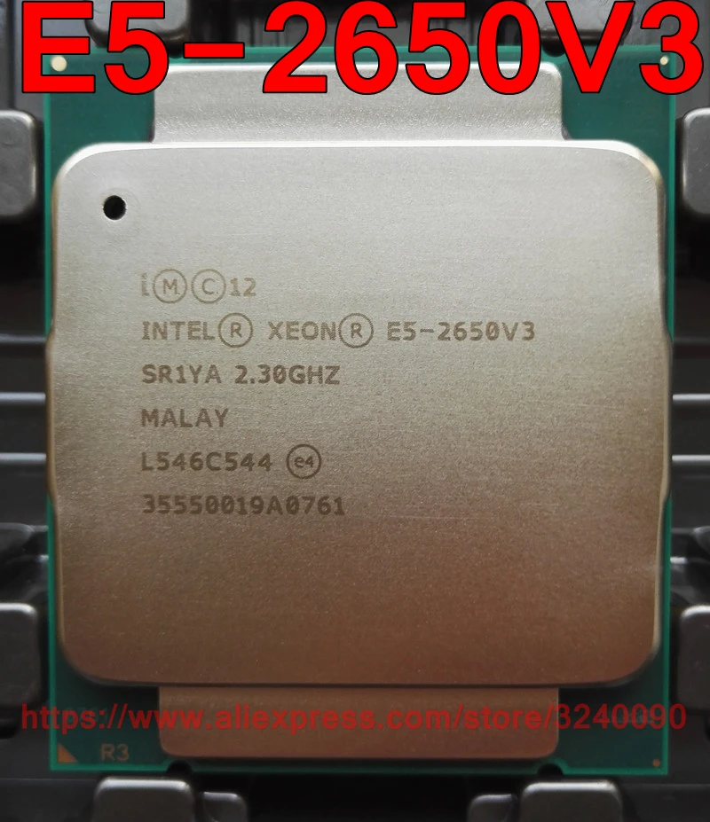 Процессор Intel ЦП Xeon процессор E5 2650V3 10 ядер 2 30 ГГц 25 м 105 Вт V3 бесплатная доставка 2650