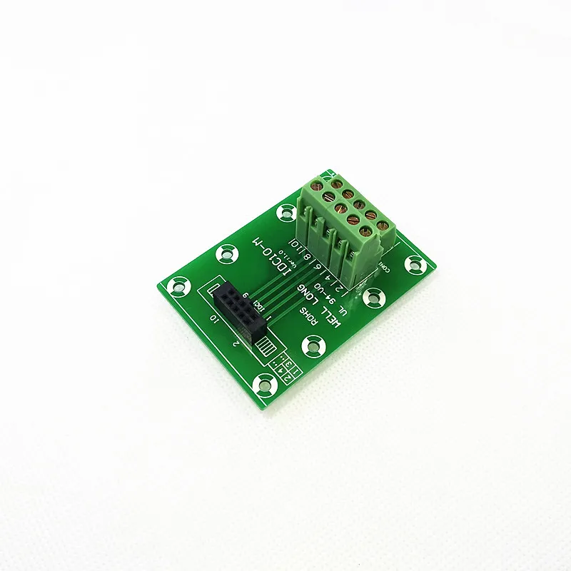 IDC10 2x5 Pins 2,54 мм Женский Заголовок Breakout совета, клеммный блок, разъем
