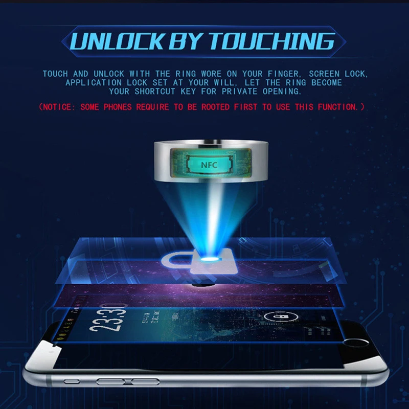 Smart Watch Accessories NFC Multifunctional Waterproof Intelligent Ring Wear Finger Digital For Huawei Xiaomi Samsung | Электроника