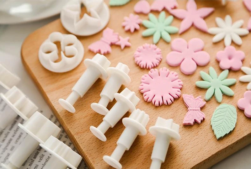 3/4/7 шт. сахара Fondant(сахарная) резак Пластик торт форма для выпечки тортов с помадной начинкой декоративная форма плунжера Мини звезды сливы форма «цветок» бабочка услышать