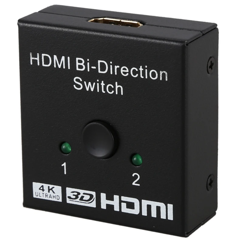 HDMI Switcher 2 порта двусторонний ручной переключатель 2x1/1x2 Hub HDCP сквозной Sup порты Ultra HD