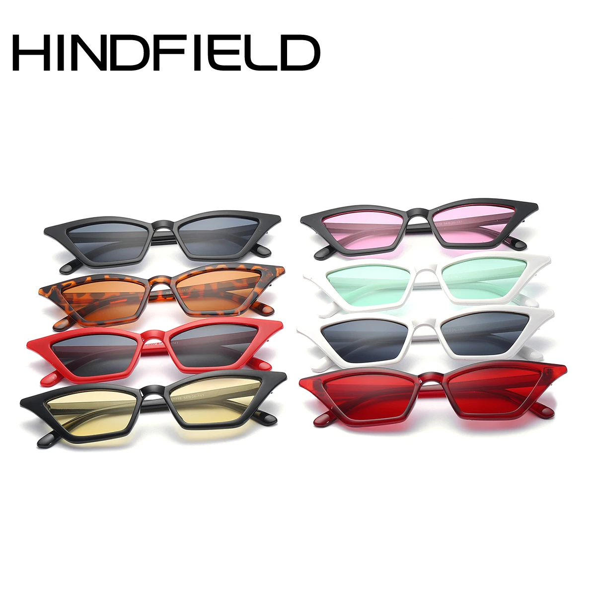Hindfield 2018 новые узкие солнцезащитные очки Для женщин бренд разработан кошачий
