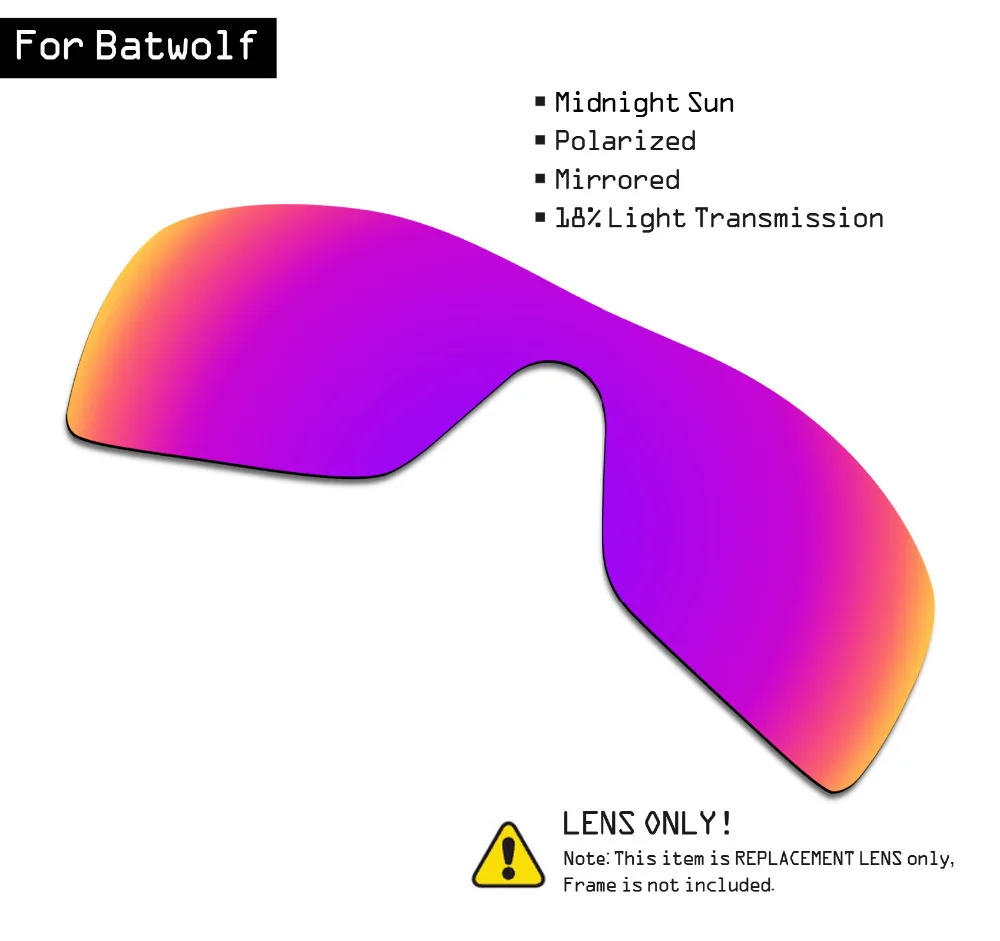 Поляризованные солнцезащитные очки SmartVLT Сменные линзы для Oakley Batwolf Midnight Sun|Очки