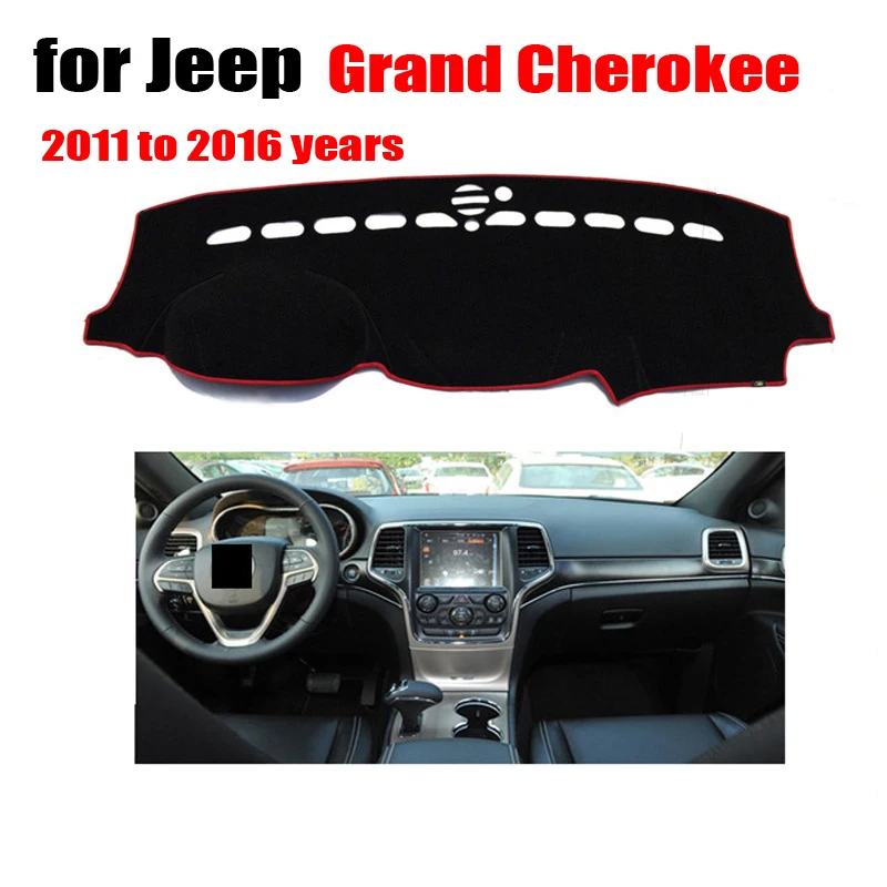 Черная Автомобильная панель для jeep Grand Cherokee 2011 до 2016 лет Полиэстеровая защиты
