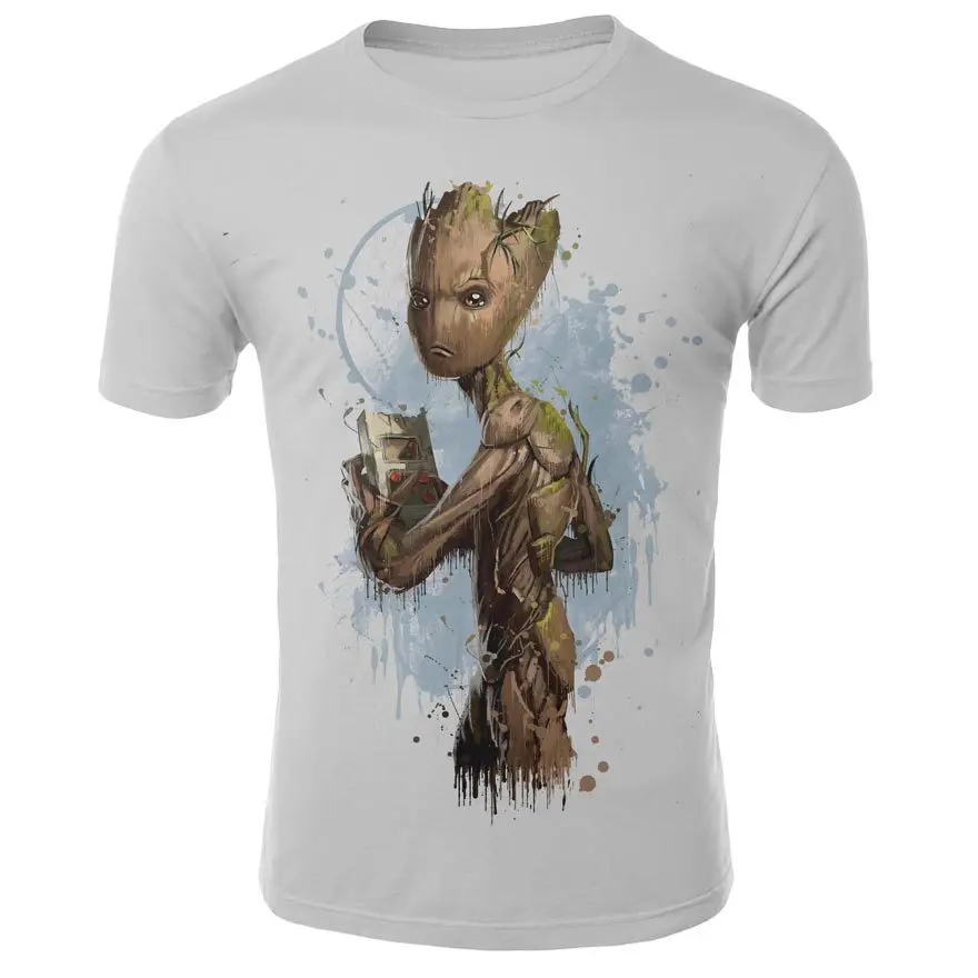 Groot футболки для мужчин унисекс X planet monarch Bounty Hunter фильм о супергероях стражи Галактики забавная Новинка 3d футболка
