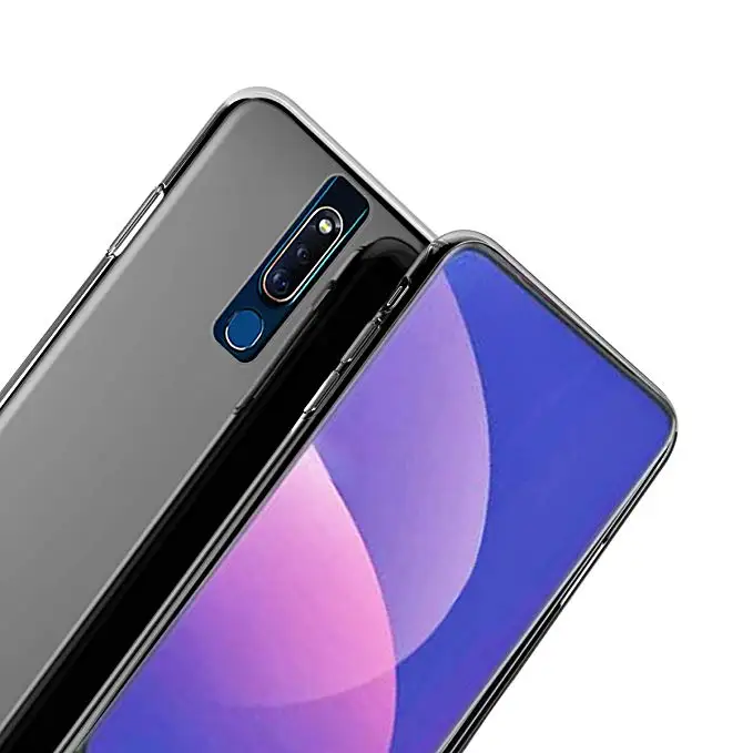 100 шт./лот чехол для телефона OPPO F11 Pro F11Pro ультратонкий прозрачный силиконовый из