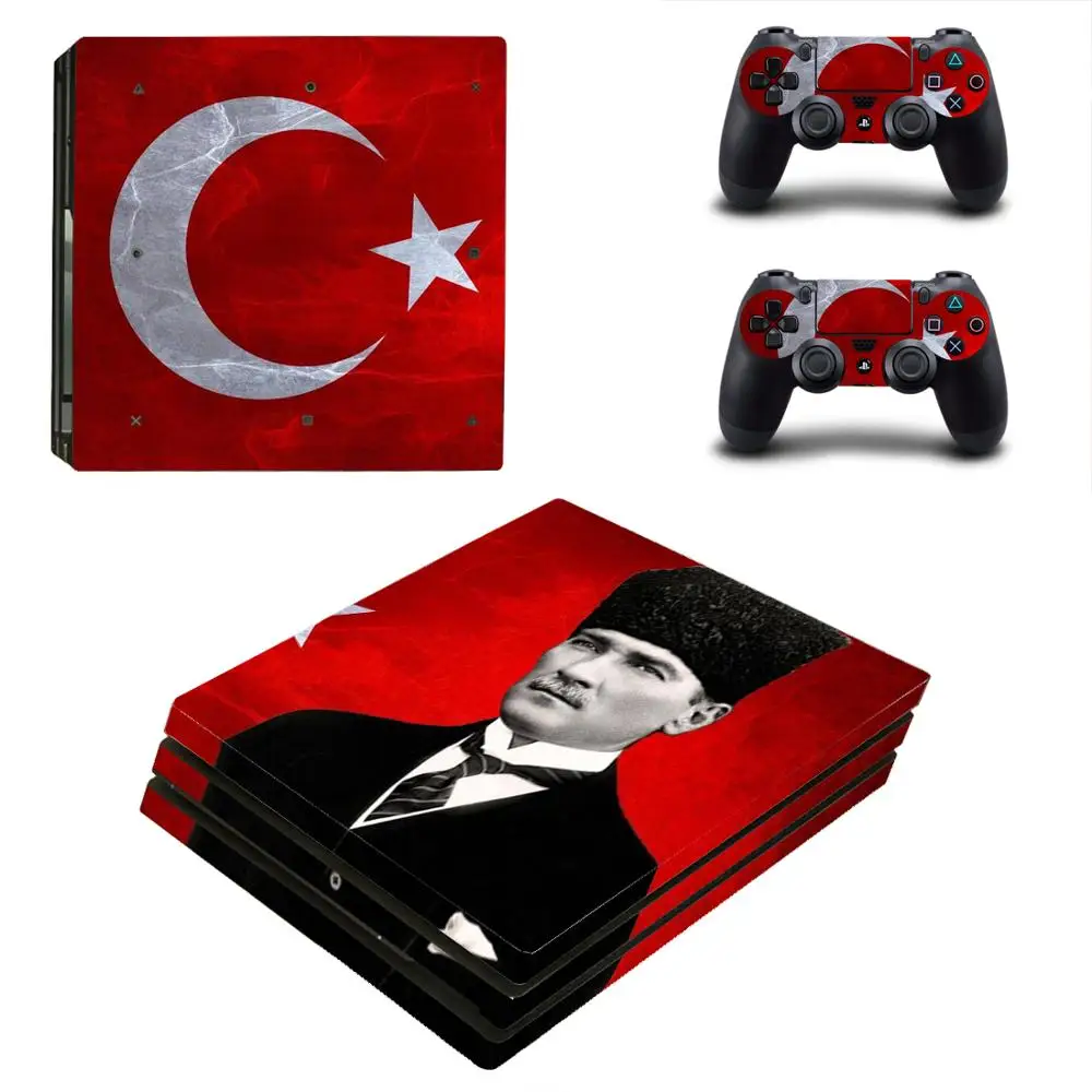 Турецкий Национальный флаг Ataturk кожного покрова Стикеры для Playstation 4 PS4 PRO консоли