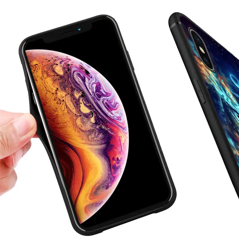 Крутой лев тигр Обезьяна Животное черный чехол ТПУ для iPhone X XR XS Max 8 7 6 6S Plus 5 5S SE Силиконовая задняя крышка Coque Fundas Etui