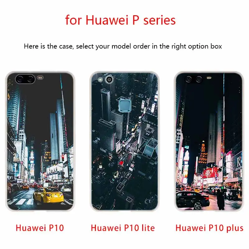 Мягкий чехол для Huawei P40 P30 P20 Pro P10 Lite e Plus P Samrt Z 2020 2019 New York City Times Square Beautiful|Бамперы| |
