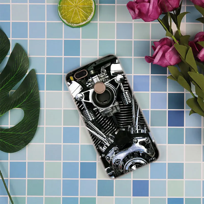 Классический мотоциклетный прозрачный чехол MLLSE для Xiaomi Mi Play Pocophone F1 8 A1 A2 Lite 6 6Plus Mix
