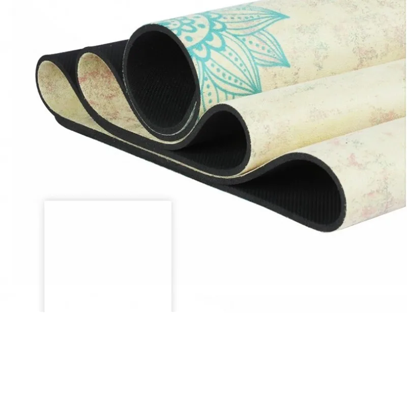 Новинка Нескользящие коврики для йоги из натурального каучука с принтом удобный