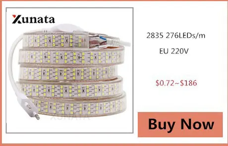 SMD 5630 Светодиодная лента Водонепроницаемая 180 светодиодный s/m двухрядная кухонная уличная садовая лампа Светодиодная лента светильник Dimmerable US AC110V/EU 220V