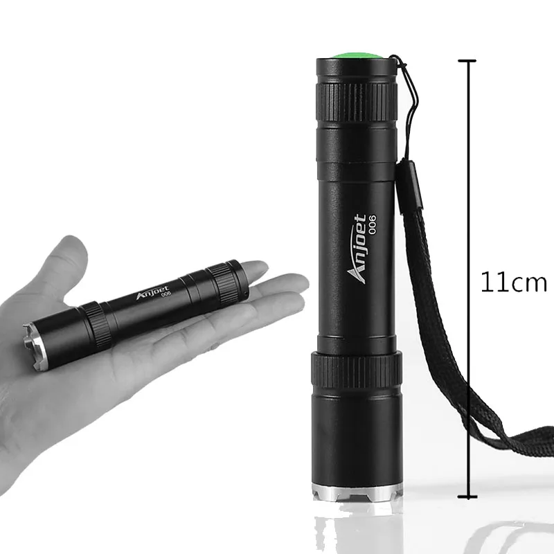 Anjoet Mini 006 тактическая вспышка XM L Q5 светодиодная алюминиевая фокусировочная