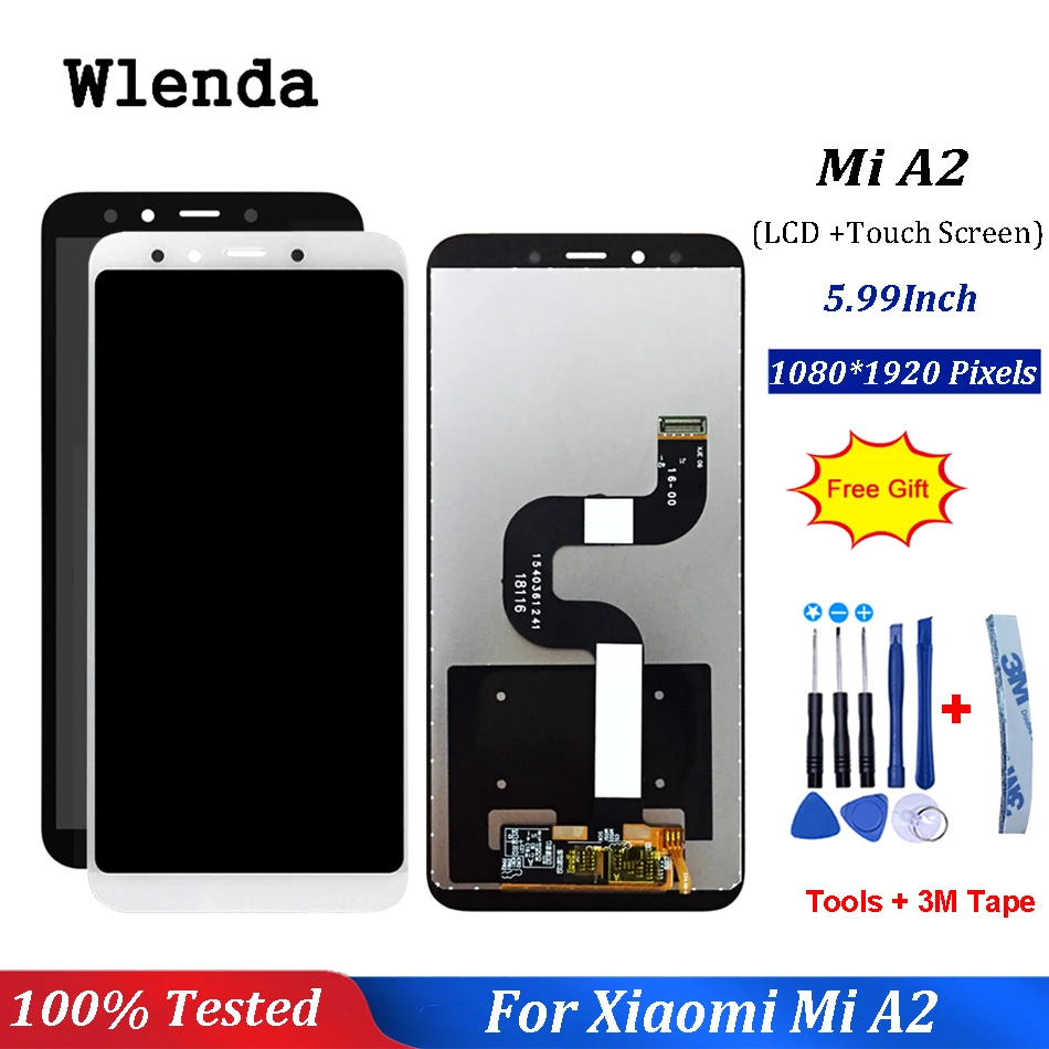 ЖК-дисплей 5 99 дюйма для Xiaomi Mi A2 дигитайзер сенсорный экран замена xiaomi MI 6X MI6x