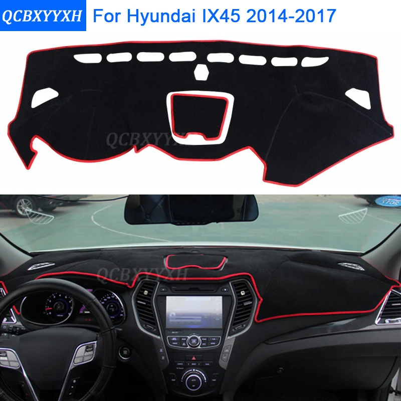 

Car Styling Dashboard Protective Mat Shade Cushion Photophobism Pad Interior Carpet For Hyundai IX45 2014-2017 Auto Accessories