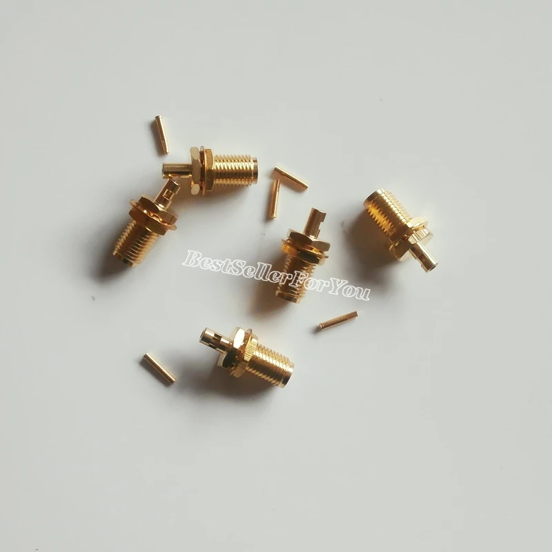 5 шт. гнездовой разъем SMA для пайки кабеля RG178 RG196 RF соединитель|bulkhead connector|l connector |