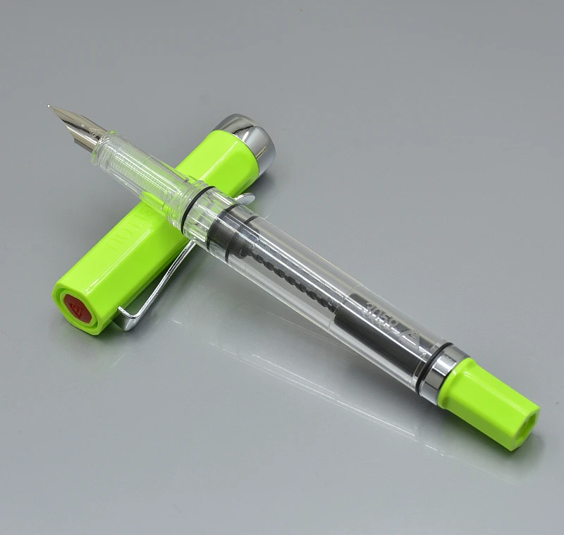 LANBITOU на высоком каблуке Модные прозрачные перьевая ручка с поршневым студентов