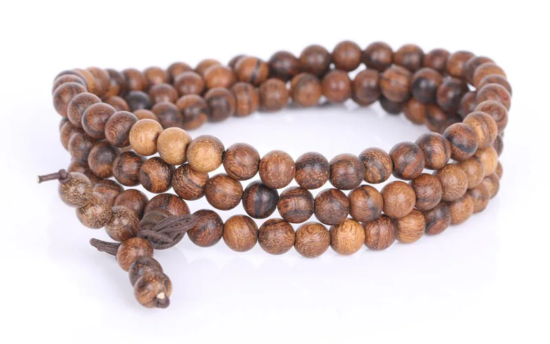 108 тибетские буддистские ранние браслеты ручной работы Шарм Будды молитвенный