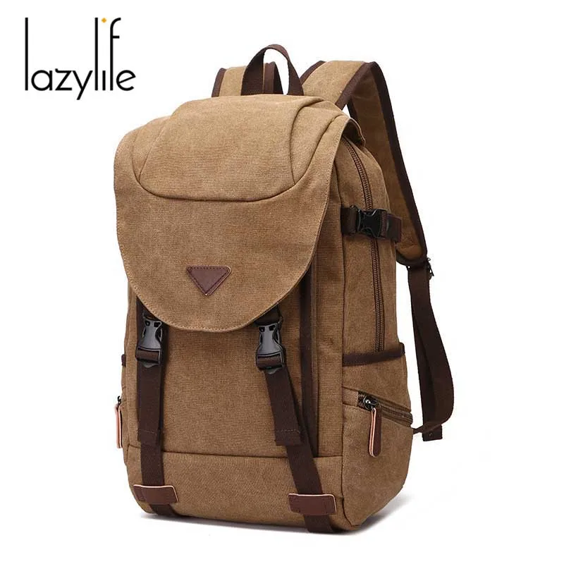 Холщовый дорожный рюкзак LAZYLIFE для мужчин и женщин модные дизайнерские сумки