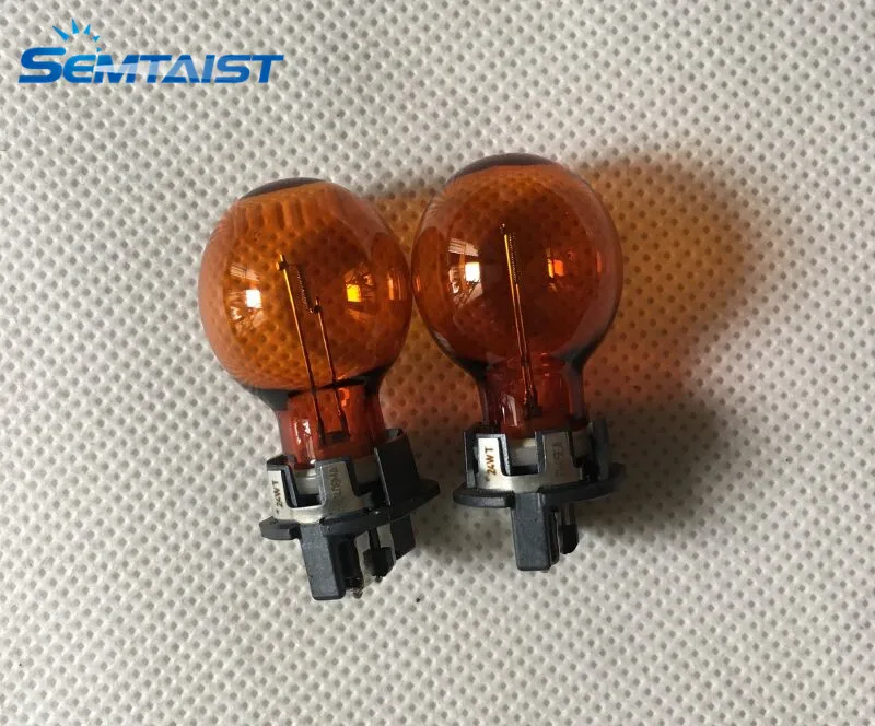 Semtaist 2 x подлинный OEM рН бренд 12V mwy24w поворотные галогенные лампы Желтый Янтарный(б/у