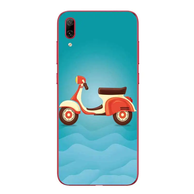 N379 Scooter Soft TPU Silicone Cover For Huawei Mate 8 9 10 20 30 Lite Pro Case |