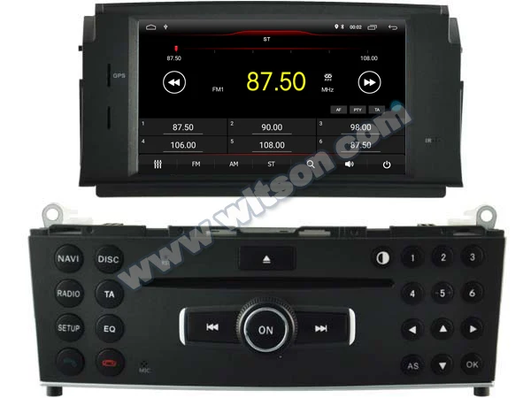 WITSON Android 9 1 Автомобильная gps-навигация для MERCEDES-BENZ C Класс стерео 2 Гб ram 16 FLASH + DAB OBD