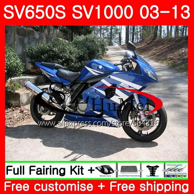 

Обтекатель для SUZUKI SV1000S SV650S 03 04 05 06 07 08 106NO.0 SV650 1000 S SV 650S 1000 S 2003 2004 2005 2006 2007 2008 сток синий
