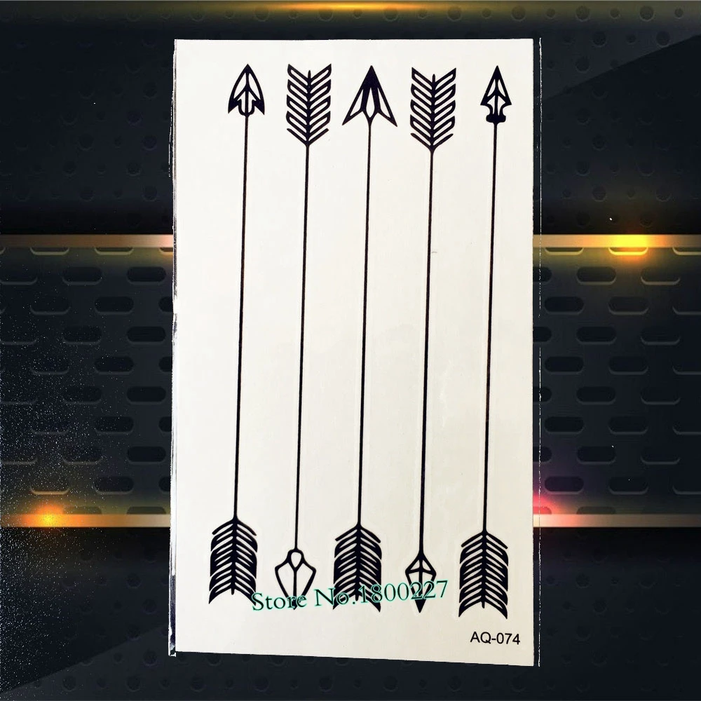 1 шт. художественный шрифт черные слова Временные татуировки наклейки для мужчин