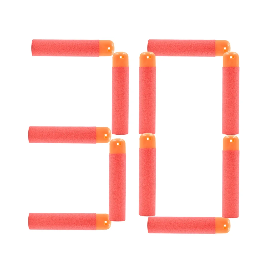 30pcs 6/12/18/24/30/36 шт/партия 9,5 см снайперская винтовка пули Дартс для Nerf Мега детское игрушечное ружье пены пополнения Дартс с большими отверстиями, кулоны А-головные пули - Цвет: 30pcs