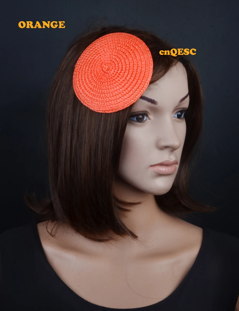 Обнаженная Розовая 11 СМ Круглая PP Соломенная основа дисковая тарелка Вуалетка