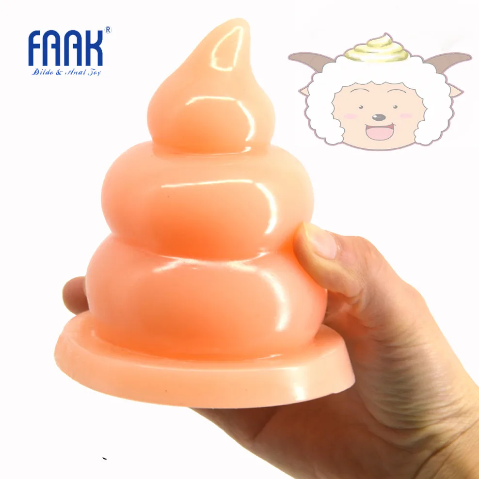 Анальная пробка FAAK с большими бусинами огромный анальный фаллоимитатор забавная