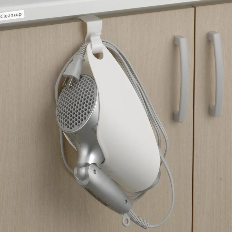 Настенный держатель для фена ванной комнаты экономия места органайзер хранения