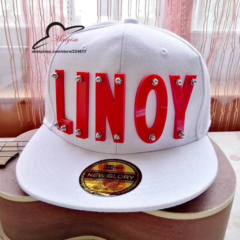 3D шляпа с буквами Кепка в стиле хип хоп ручной работы кристаллами заклепками