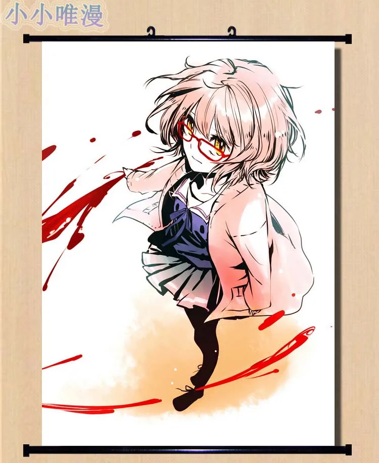 Аниме Kyokai no Kanata Мирай Курияма & Kanbara Akihito Nase Mitsuki домашний Декор стены прокрутки