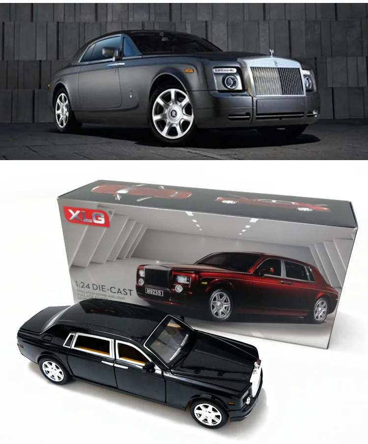 Rolls-Royce Phantom, форма для автомобиля, украшение, Акустооптическое эхо, сплав, автомобильная игрушка, украшение автомобиля, модель, подарок для мальчика, автомобиль