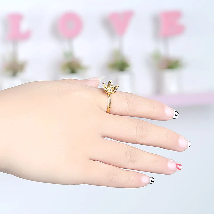 Kpop новое популярное модное кольцо с лепестком Bigbang GD|oro|oro anillo |