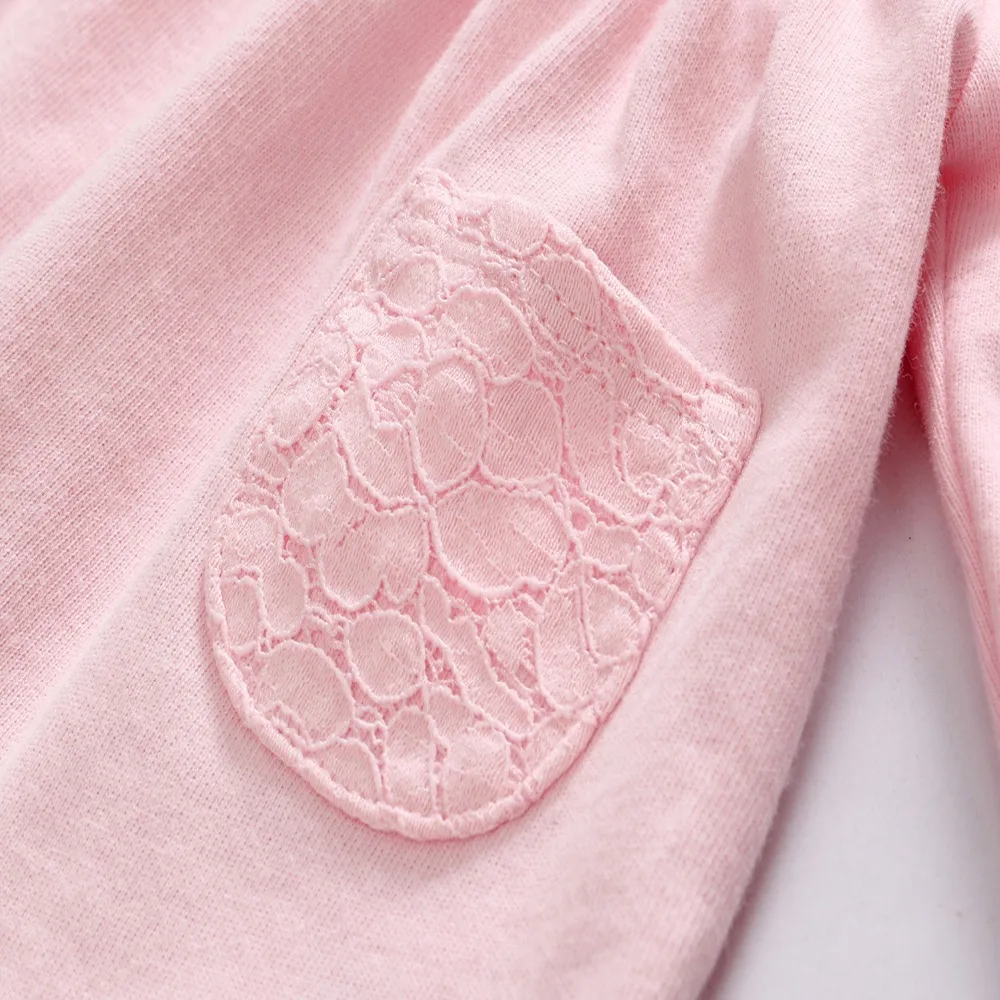 Vlinder/новые хлопковые комплекты для новорожденных 2 шт. Повседневная футболка с