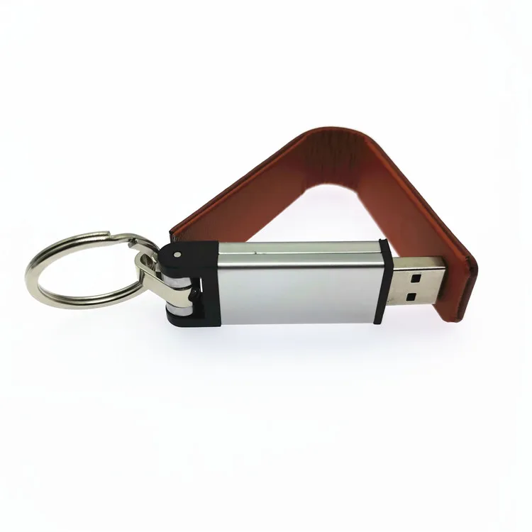 Металлический брелок pendrive 8 ГБ 16 32 64 кожаный флеш-накопитель флешка карта памяти