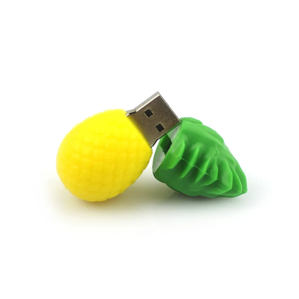 Фруктовая еда U диск накопитель 8 ГБ, USB флэш-накопитель 4 ГБ 8 ГБ 16 ГБ 32 ГБ 64 ГБ флеш-накопитель, бананы, морковь, ананас