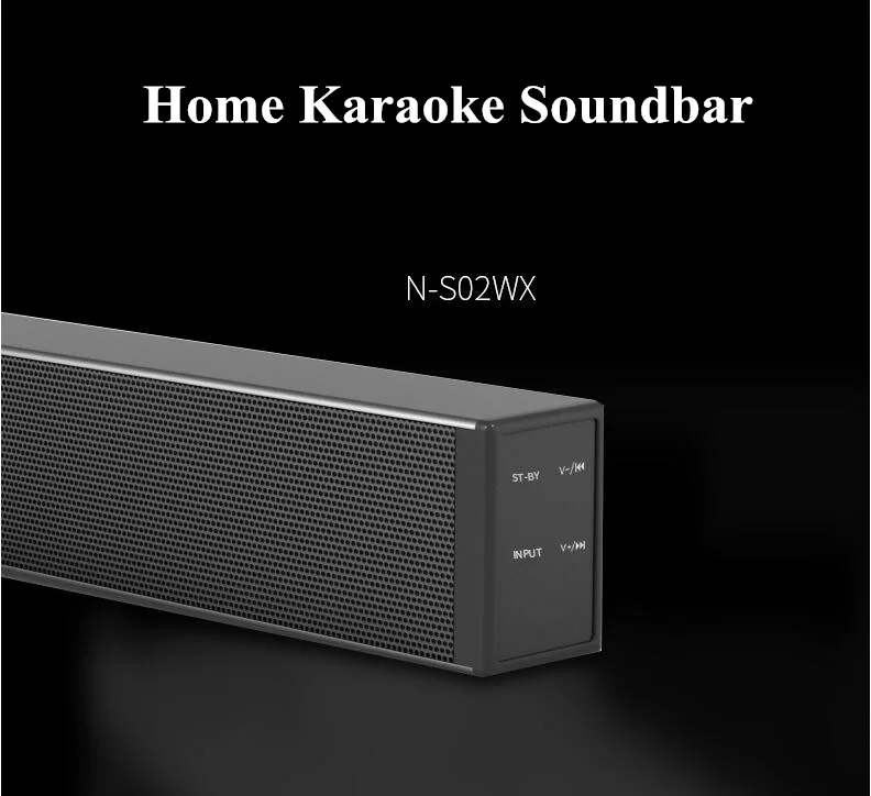 WENGE пульт настенный домашний пение Саундбар ТВ караоке Bluetooth динамик с микрофонами оптический коаксиальный звуковой динамик