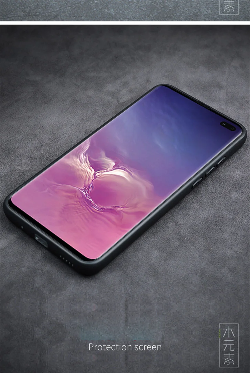 Новинка, чехол для samsung Galaxy S10, тонкая деревянная задняя крышка, TPU бампер, чехол для samsung S10, samsung s10 plus, чехол для телефона s