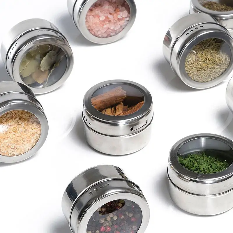 Контейнер для хранения приправ банки специй соль перец тмин чили порошок